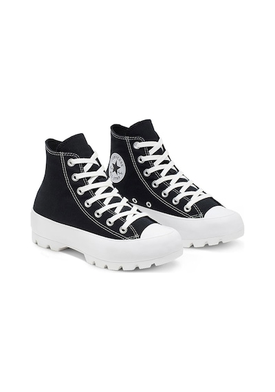 Converse Chuck Taylor All Star Lugged Kadın Sneaker Siyah - Beyaz