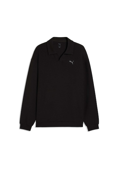 Puma Cloudspun Unısex Geniş Kesim Polo 528459 01 Siyah