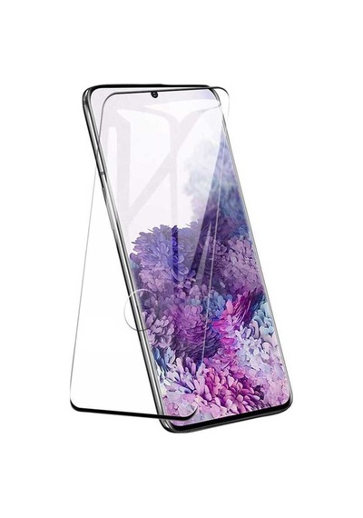Galaxy S20 Plus Uyumlu Msra Kavisli Full Yapışkanlı Cam Ekran Koruyucu