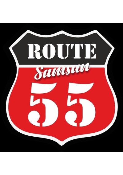 55 Samsun Sticker 10x10 Cmrenkli Sticker