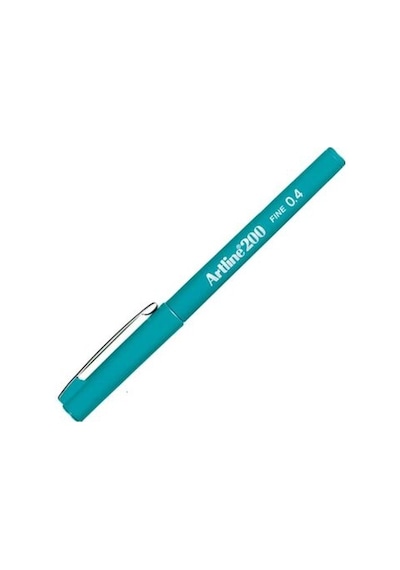 Artline 200N Fine Keçe Uçlu Yazı Kalemi Uç 0.4 Mm Turkuaz