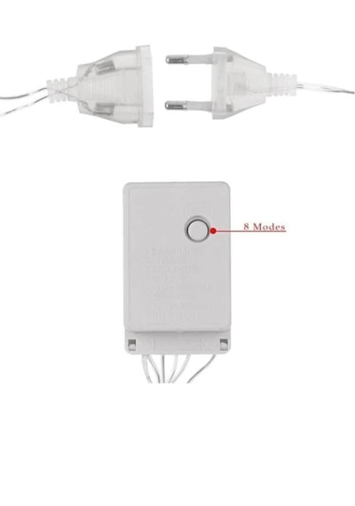 Sekizgen Led Işıklı Yılbaşı Saçak 10'lu Top Led 3 Metre 8 Fonksiyonlu Eklenebilir Dekoratif Yılbaşı Aydınlatma Günışığı Sekizgen Led Işıklı Yılbaşı Saçak 10'lu Top Led 3 Metre 8 Fonksiyonlu Eklenebilir Dekoratif Yılbaşı Aydınlatma Günışığı