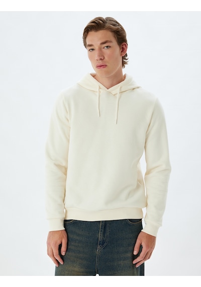 Koton Erkek Sweatshirt Ekru 5wam70001mk 25ky59000107 Y5915 Ekru