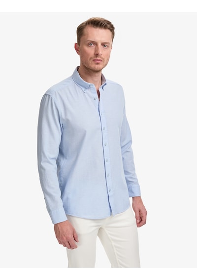 Pierre Cardin Erkek Açık Mavi Gömlek Desenli 50320941-vr003