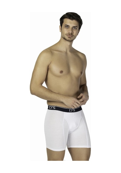 D'S Damat Comfort Boxer Uzun Beyaz