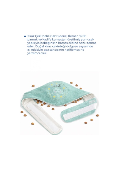 Babyjem Kiraz Çekirdekli Gaz Giderici Kemer - Yeşil