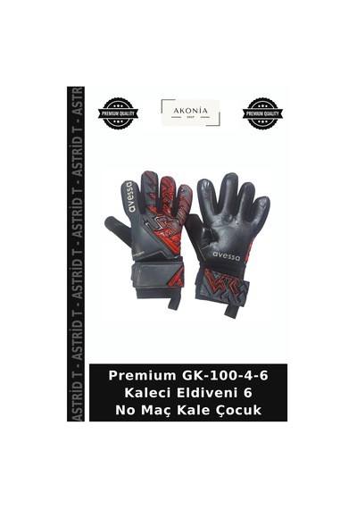 Premium Gk-100-4-6 Kaleci Eldiveni 6 No Maç Kale Çocuk Çok Renkli