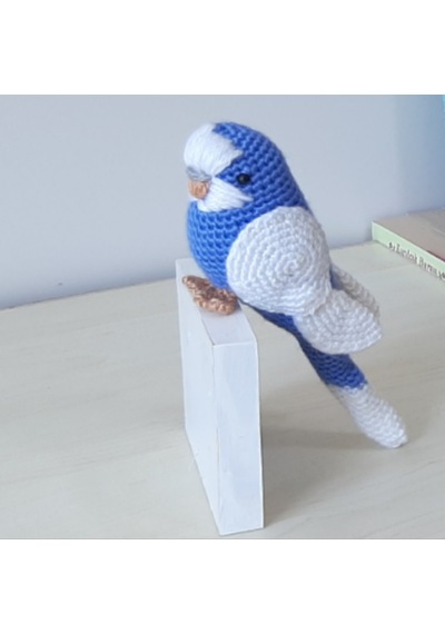Amigurumi Kuş Muhabbet Kuşu Koyu Mavi