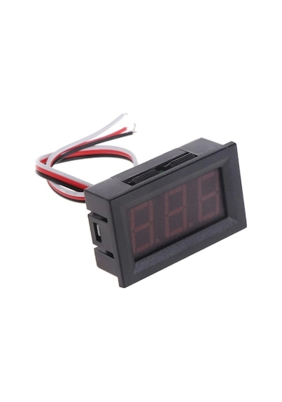 Dc 0-30v Digital Mavi Voltmetre 0.56 İnch 3 Telli Panel Tip