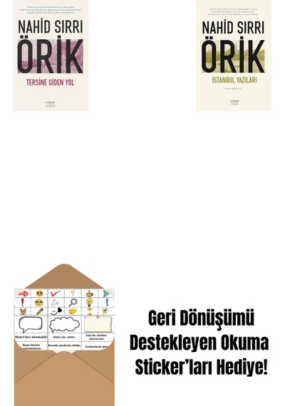 Tersine Giden Yol + İstanbul Yazıları + Okuma Sticker'ları