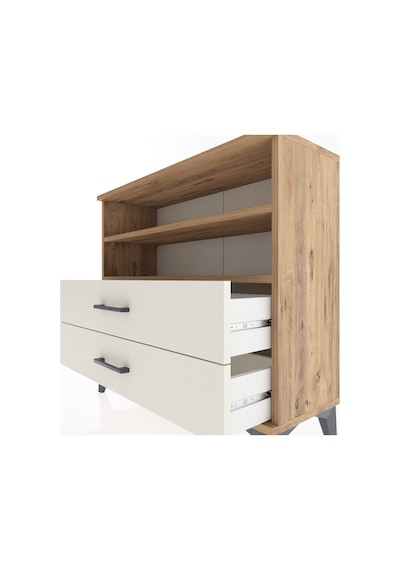 Arges Şifonyer 2 Raflı 2 Çekmeceli 88x30x80 Çam-aytaşı Atlas Çam
