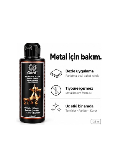 Gard Metal Parlatıcı & Bakım Cilası 125 ML