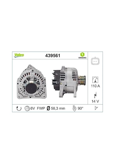 Renault Symbol 2 Sarj Dinamosu 1.5 Dci 2009-2012 Valeo 439561