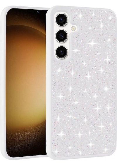 Galaxy S24 Plus Uyumlu Parlak Taşlı Tasarım Pırlanta Zore Kılıf-pembe Pembe