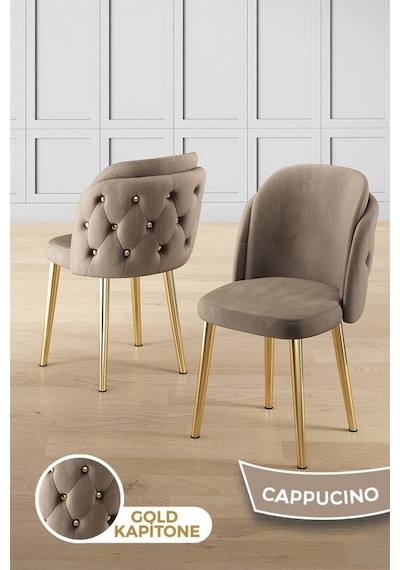 Canisa Zae Serisi 90x168 Lak Panel Hazar Gold Ayak Masa Takımı 6 Cappucino Sandalye Hazar Masa Cappucino Sandalye Ayaklar Gold Canisa Zae Serisi 90x168 Lak Panel Hazar Gold Ayak Masa Takımı 6 Cappucino Sandalye Hazar Masa Cappucino Sandalye Ayaklar Gold