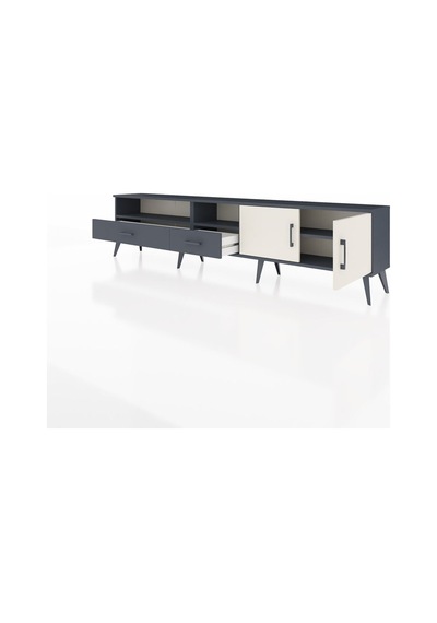 Arges Tv Ünitesi 3 Raflı 2 Çekmeceli 2 Kapaklı 220x30x51 Antrasit-aytaşı/antrasit Aytası/antrasıt - Antrasıt Arges Tv Ünitesi 3 Raflı 2 Çekmeceli 2 Kapaklı 220x30x51 Antrasit-aytaşı/antrasit Aytası/antrasıt - Antrasıt