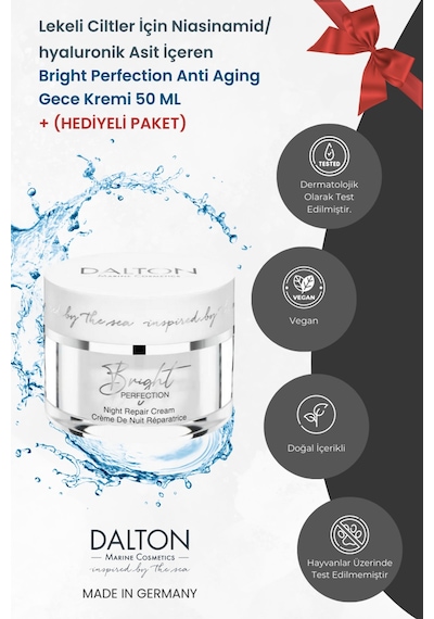 Lekeli Ciltler Için Niasinamid/hyaluronik Asit Içeren Bright Perfection Anti Aging Gece Kremi - 130391950