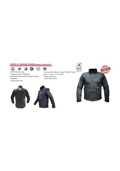 Forte GT Fortegt 1085 Spark Soft Shell Motosiklet Montu