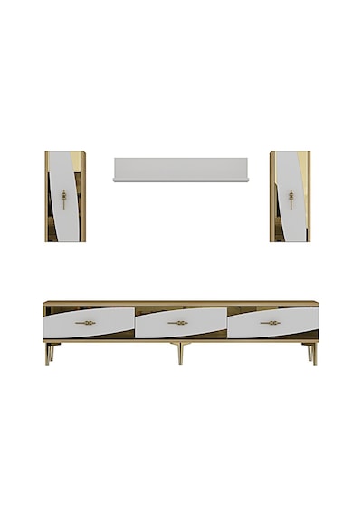 Tvr1813dbg Elips Tv Ünitesi Takımı Safirmeşe-beyaz-gold 180cm Safirmeşe - Beyaz - Altın Tvr1813dbg Elips Tv Ünitesi Takımı Safirmeşe-beyaz-gold 180cm Safirmeşe - Beyaz - Altın