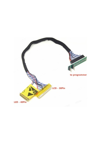 30 / 40 Pin To Dıp8 Lcd Led Ekran Aparatı 2 In 1 Edid Kablo Notebook Dizüstü 24c02 Okuma