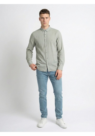 LOFT Regular Fit Erkek Gömlek U.kol Lf2039536 Q1.v1 Yeşil