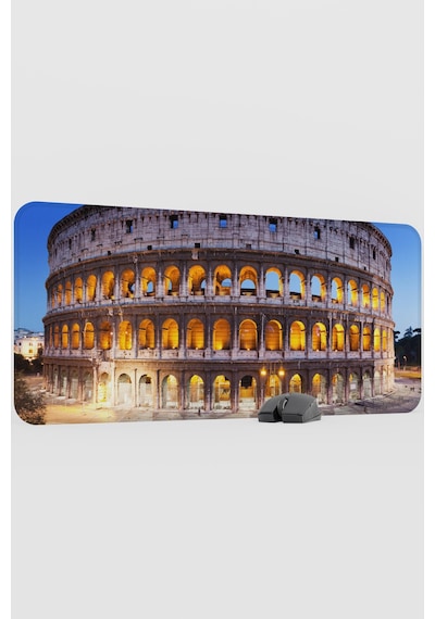 Roma İtalya V1 90x40 Xxl Gaming Kauçuk Kaymaz Taban Mouse Pad Fare Altlığı