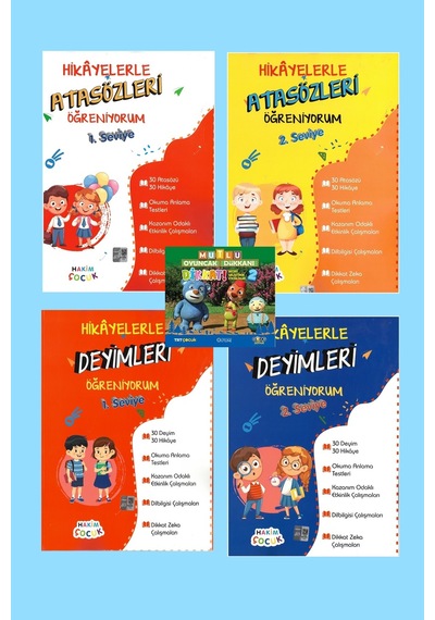 Hakim Çocuk 1.ve 2.seviye Hikayelerle Atasözler Ve Deyimleri Öğreniyorum