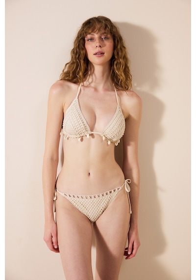 Penti Alita Örgülü Taş Rengi Bikini Altı Plwpnnva24ıy-st1 Gri