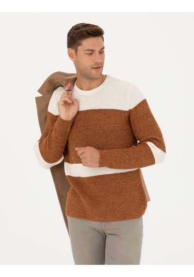 Pierre Cardin Erkek Bej Triko Kazak 50278098-vr011 Bej