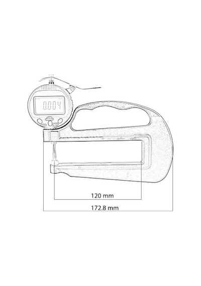 Loyka 5331-10 Geniş Ağızlı Kalınlık Komparatörü (0.001 Mm-120 Mm)