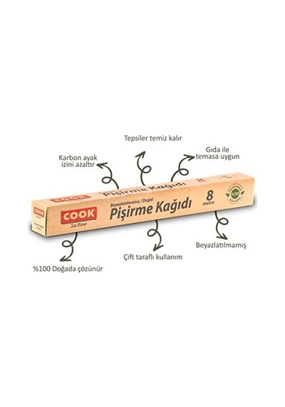 Doğal Pişirme Kağıdı, 37 Cm X 8 M