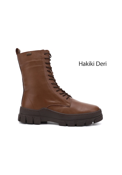 Gönderi(R) Gönderi R Kadın Taba Floter Fermuarlı Kauçuk Taban Hakiki Deri Postal Bot Gkzb13455415 Taba Floter