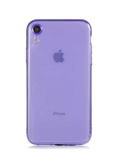 Apple Uyumlu iPhone XR 6.1 Kılıf Zore Mun Silikon-Mor
