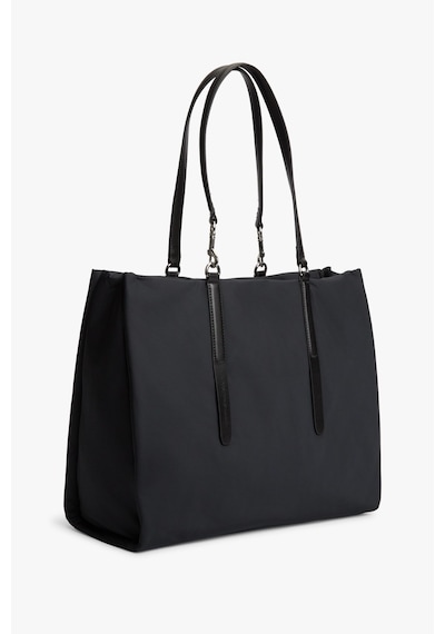 Tommy Hilfiger Th Elevated Nylon Siyah Tote Çanta-15492