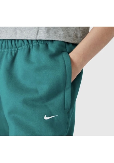 Nike Solo Swoosh Fleece Pant Pamuklu Bol Kesim Yüksek Bel Kadın Eşofman Altı Yeşil Yeşil