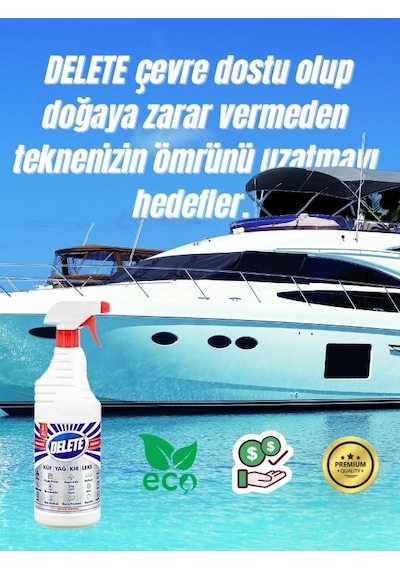 Delete Çok Amaçlı Yağ Kir Leke Çözücü Genel Temizleyici 3 x 1L