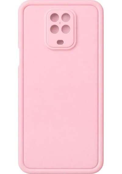 Mi Redmi Note 9s-redmi Note 9 Pro - Redmi Note 9 Pro Max Uyumlu Kamera Çıkıntılı Mat Silikon Telefon Kılıfı Pembe