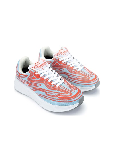 Fessura Kadın Tekstil Mavi/mercan Sneakers & Spor Ayakkabı 1001 Rex001 Bn Ayk Y24 Water/coral Mavi - Mercan