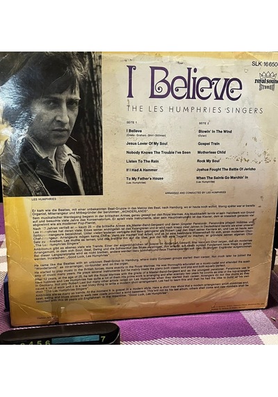 The Les Humphries Singers - I Believe - Decca Slk 16650-p - Almanya Baskı Lp