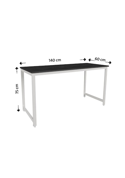 Siyah/beyaz 140x60 Çalışma Masası, Bilgisayar Masası, Ofis Masası, Metal Ayaklı Siyah Beyaz Siyah/beyaz 140x60 Çalışma Masası, Bilgisayar Masası, Ofis Masası, Metal Ayaklı Siyah Beyaz