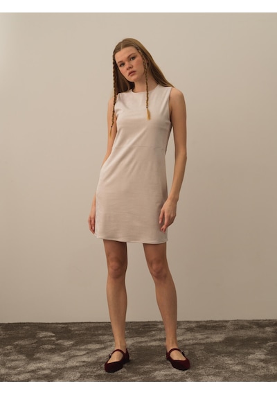 Xint Ekru Regular Fit Elbise 286205