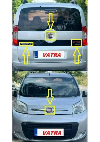 Fiorino Combi 1.3 Multijet Safeline 2008-2015 Multijet Mavi "j"safeline Krom Yazı-kaput Bagaj Arma