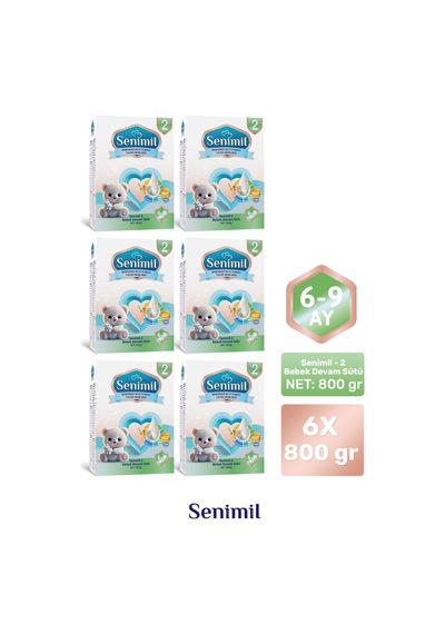 Senımıl 2 Bebek Sütü 800 G 6 Adet