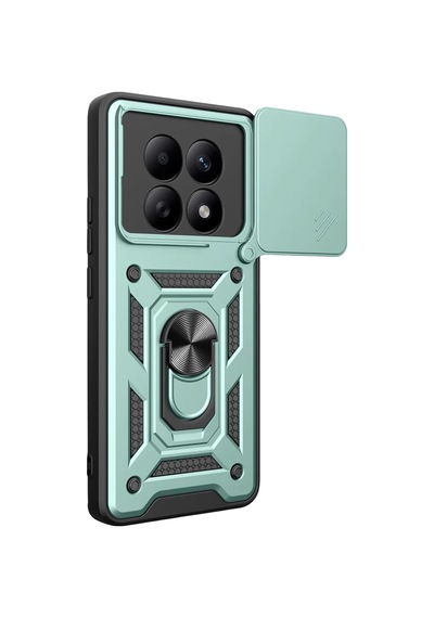 Xiaomi Redmi Note 15 4g Uyumlu Pars Lens Yüzüklü Silikon - Yeşil