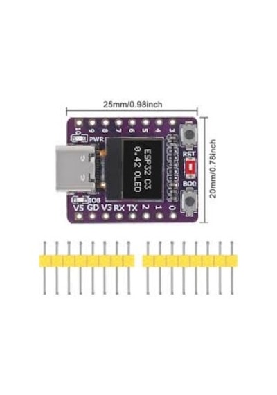 Gözeler Esp32-c3 Oled Wifi Bluetooth Modülü