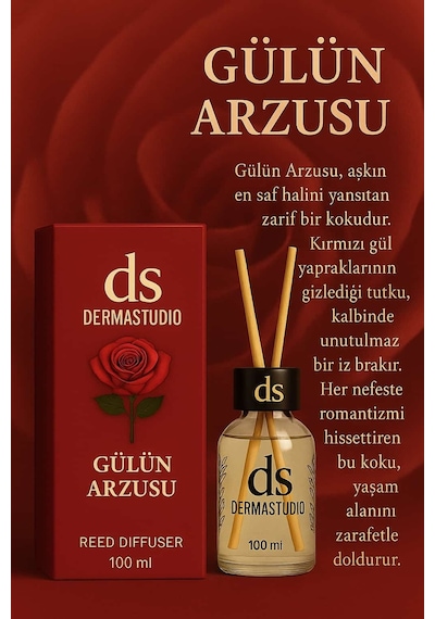Gülün Arzusu Tutkunun Sessizliği Özel Üretim Premium Oda Kokusu 100 Ml Karışık