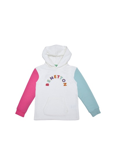Benetton Bnt-g21574 Kız Çocuk Sweatshirt Ekru