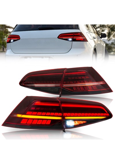 Vw Golf 7 Mk7 2013-2016 Kayar Sinyalli Kırmızı Ledli Arka Stop