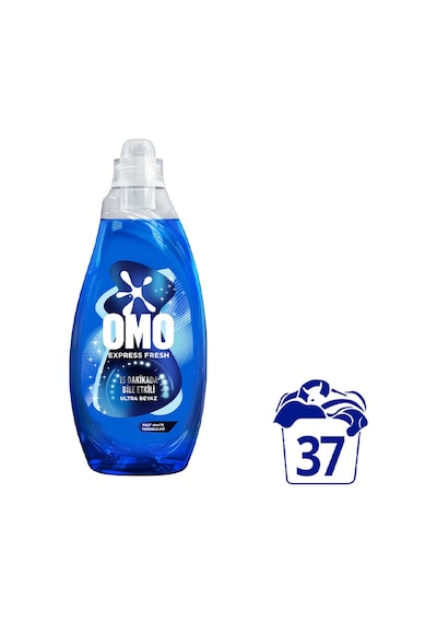 3 Adet Omo Express Fresh Ultra Beyaz Sıvı Çamaşır Deterjanı 1480 Ml Diğer