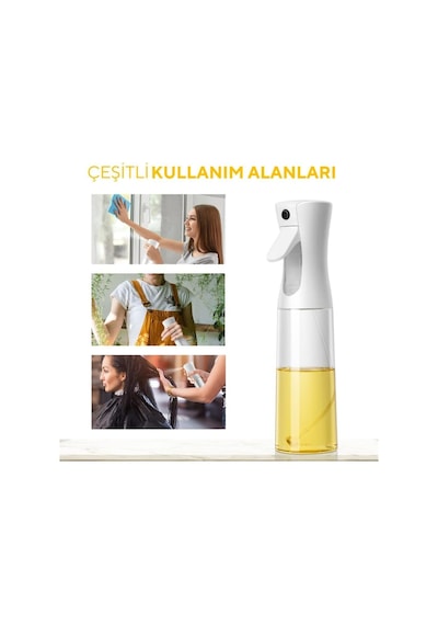 Cam Sprey Yağdanlık, Çok Amaçlı Cam Şişe Siyah,beyaz Renk Beyaz Diğer